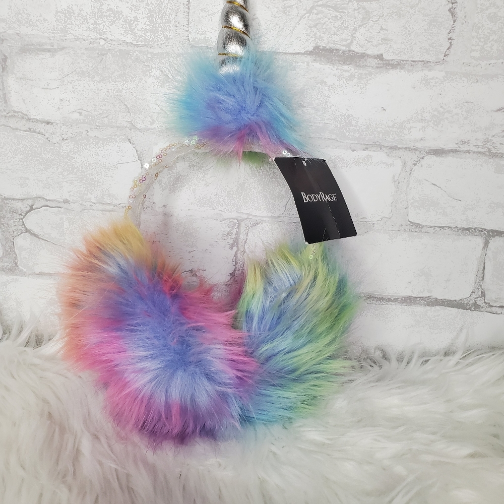 BODYRAGE Rainbow Unicorn Earmuffs